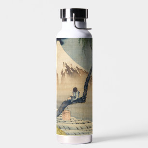 Katsushika Hokusai - Jongen bekijkt Fuji Waterfles