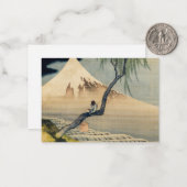 Katsushika Hokusai - Jongen die naar de Mount Fuji Notitiekaartje (Voorkant / Achterkant in situ)