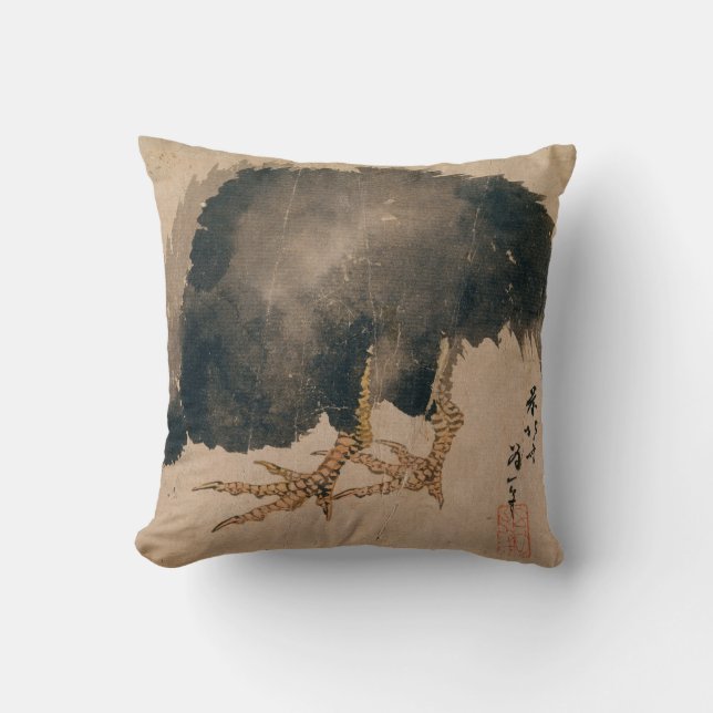 Katsushika Hokusai kunstschilderij Kussen (Voorkant)