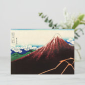 Katsushika Hokusai - Lichtjes onder de top Kaart (Staand voorkant)