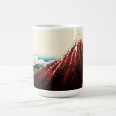 Katsushika Hokusai - Lichtjes onder de top Koffiemok (Center)