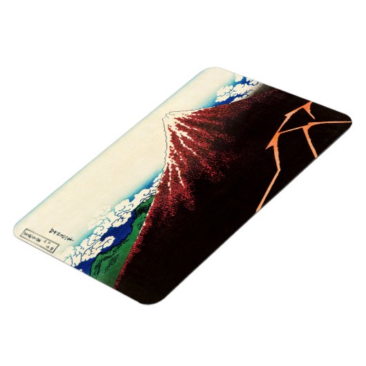 Katsushika Hokusai - Lichtjes onder de top Magneet (Linkerzijde)