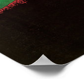 Katsushika Hokusai - Lichtjes onder de top Poster (Hoek)