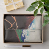 Katsushika Hokusai - Lichtjes onder de top Tissuepapier (Geschenk)