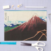 Katsushika Hokusai - Lichtjes onder de top Tissuepapier (Craft)