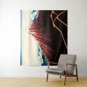 Katsushika Hokusai - Lichtjes onder de top Wandkleed (In situ)