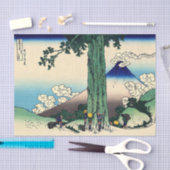 Katsushika Hokusai - Mishima Pass in de Kai Proven Tissuepapier (Craft)