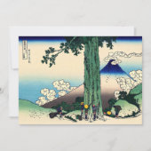 Katsushika Hokusai - Mishima Pass in de provincie  Bedankkaart (Voorkant)