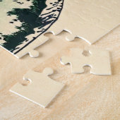 Katsushika Hokusai - Mishima Pass in de provincie  Legpuzzel (Zijkant)