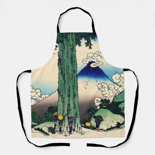 Katsushika Hokusai - Mishima Pass in de provincie  Schort (Voorkant)