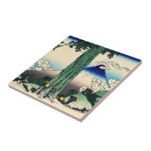 Katsushika Hokusai - Mishima Pass in de provincie Tegeltje (Zijkant)