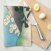 Katsushika Hokusai - Mishima Pass in de provincie Theedoek (Quarter Fold)