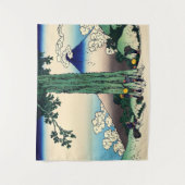 Katsushika Hokusai - Mishima Pass in de provincie  Wandkleed (Voorkant)