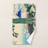 Katsushika Hokusai - Mishima Pass in Kai Bad Handdoek (Handdoek)