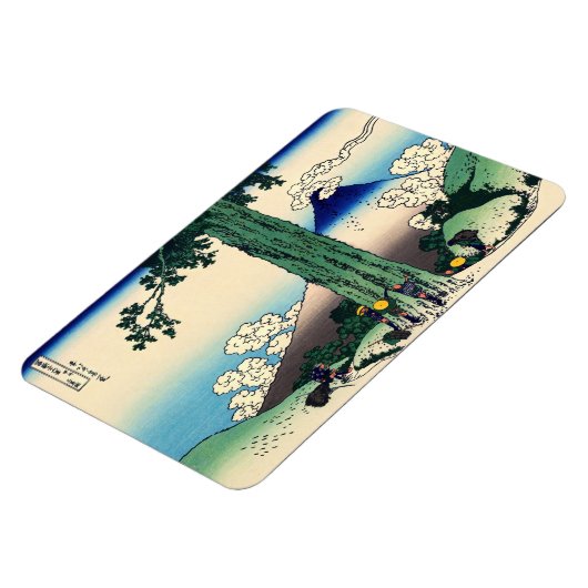 Katsushika Hokusai - Mishima Pass in Kai Magneet (Linkerzijde)