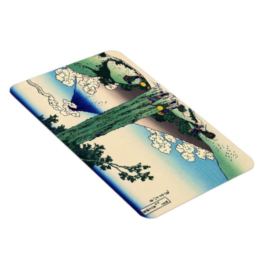 Katsushika Hokusai - Mishima Pass in Kai Magneet (Rechterzijde)