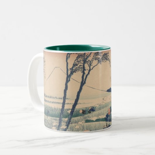 Katsushika Hokusai, Mt.Fuji, Japan Tweekleurige Koffiemok (Voorkant links)