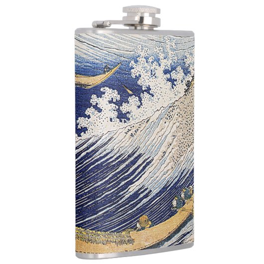 Katsushika Hokusai. Oceaangolven Heupfles (Rechts)