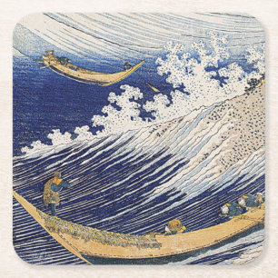 Katsushika Hokusai. Oceaangolven Kartonnen Onderzetters