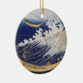 Katsushika Hokusai. Oceaangolven Keramisch Ornament (Rechts)