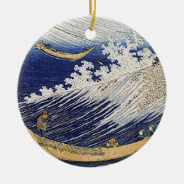Katsushika Hokusai. Oceaangolven Keramisch Ornament