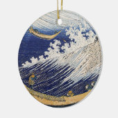 Katsushika Hokusai. Oceaangolven Keramisch Ornament (Links)