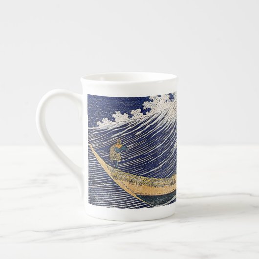 Katsushika Hokusai. Oceaangolven Porselein Kop (Links)