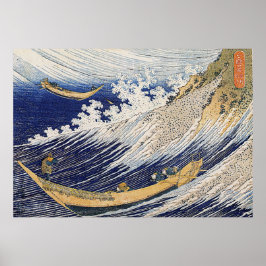Katsushika Hokusai. Oceaangolven Poster