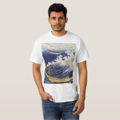 Katsushika Hokusai. Oceaangolven T-shirt (Voorkant volledig)