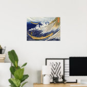 Katsushika Hokusai Ocean Waves Poster (Thuiskantoor)