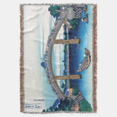 Katsushika Hokusai - onder Mannen Bridge, Fukagawa Deken (Voorkant Verticaal)