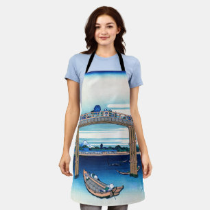 Katsushika Hokusai - onder Mannen Bridge, Fukagawa Schort