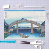 Katsushika Hokusai - onder Mannen Bridge, Fukagawa Tissuepapier (Craft)