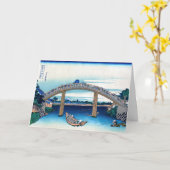 Katsushika Hokusai - Onder Mannen-brug, Fukagawa Kaart (Gele Bloem)