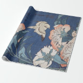 Katsushika Hokusai Peonies en Canarische Eilanden Cadeaupapier (Uitgerold)