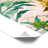 Katsushika Hokusai - Peony en Canary Wharf , Londo Foto Afdruk (Hoek)