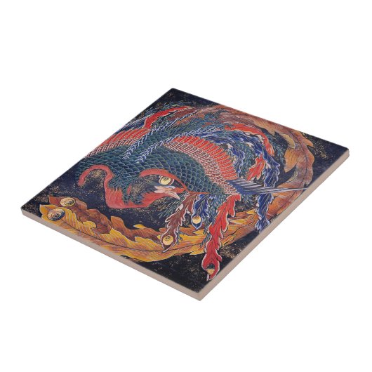 Katsushika Hokusai—Phoenix Tegeltje (Zijkant)