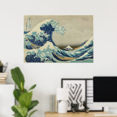 Katsushika Hokusai Poster (Thuiskantoor)