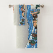 Katsushika Hokusai - Rug Fuji, Minobu Bad Handdoek (Insitu)