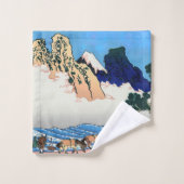 Katsushika Hokusai - Rug Fuji, Minobu Bad Handdoek (Wasdoekje)