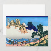 Katsushika Hokusai - Rug Fuji, Minobu Bedankkaart (Voorkant / Achterkant)