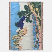 Katsushika Hokusai - Rug Fuji, Minobu Deken (Voorkant Verticaal)