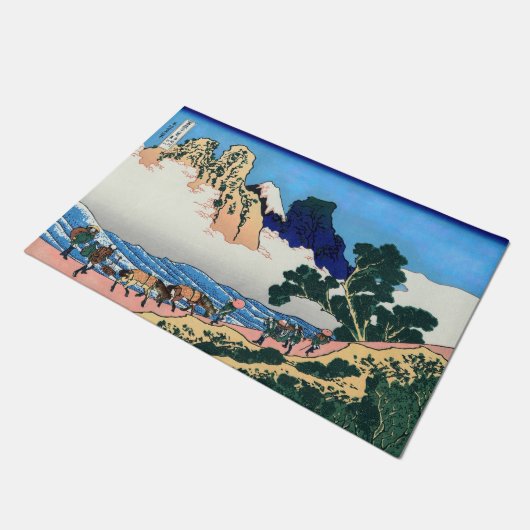 Katsushika Hokusai - Rug Fuji, Minobu Deurmat (Schuin)