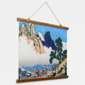 Katsushika Hokusai - Rug Fuji, Minobu Hangend Wandkleed (Gebogen)