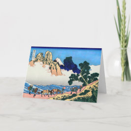 Katsushika Hokusai - Rug Fuji, Minobu Kaart