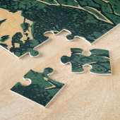 Katsushika Hokusai - Rug Fuji, Minobu Legpuzzel (Zijkant)