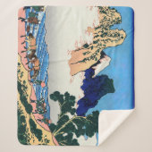 Katsushika Hokusai - Rug Fuji, Minobu Sherpa Deken (Voorkant)