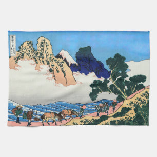 Katsushika Hokusai - Rug Fuji, Minobu Theedoek