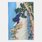 Katsushika Hokusai - Rug Fuji, Minobu Theedoek (Verticaal)