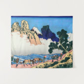 Katsushika Hokusai - Rug Fuji, Minobu Wandkleed (Voorkant (horizontaal))